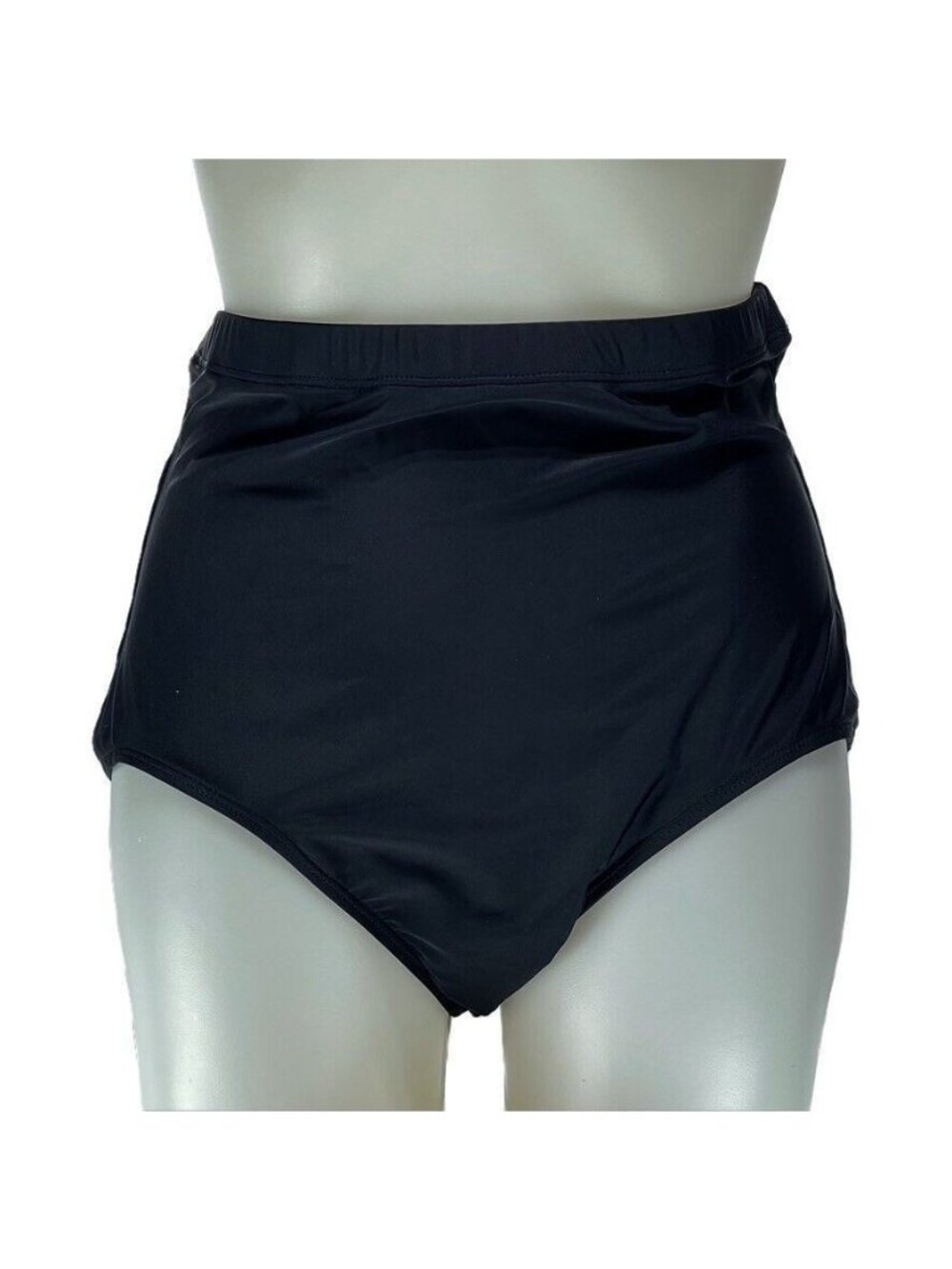 High-Waisted Black Swim Bottoms By Upopby - Womens Swimwear Size XXL
